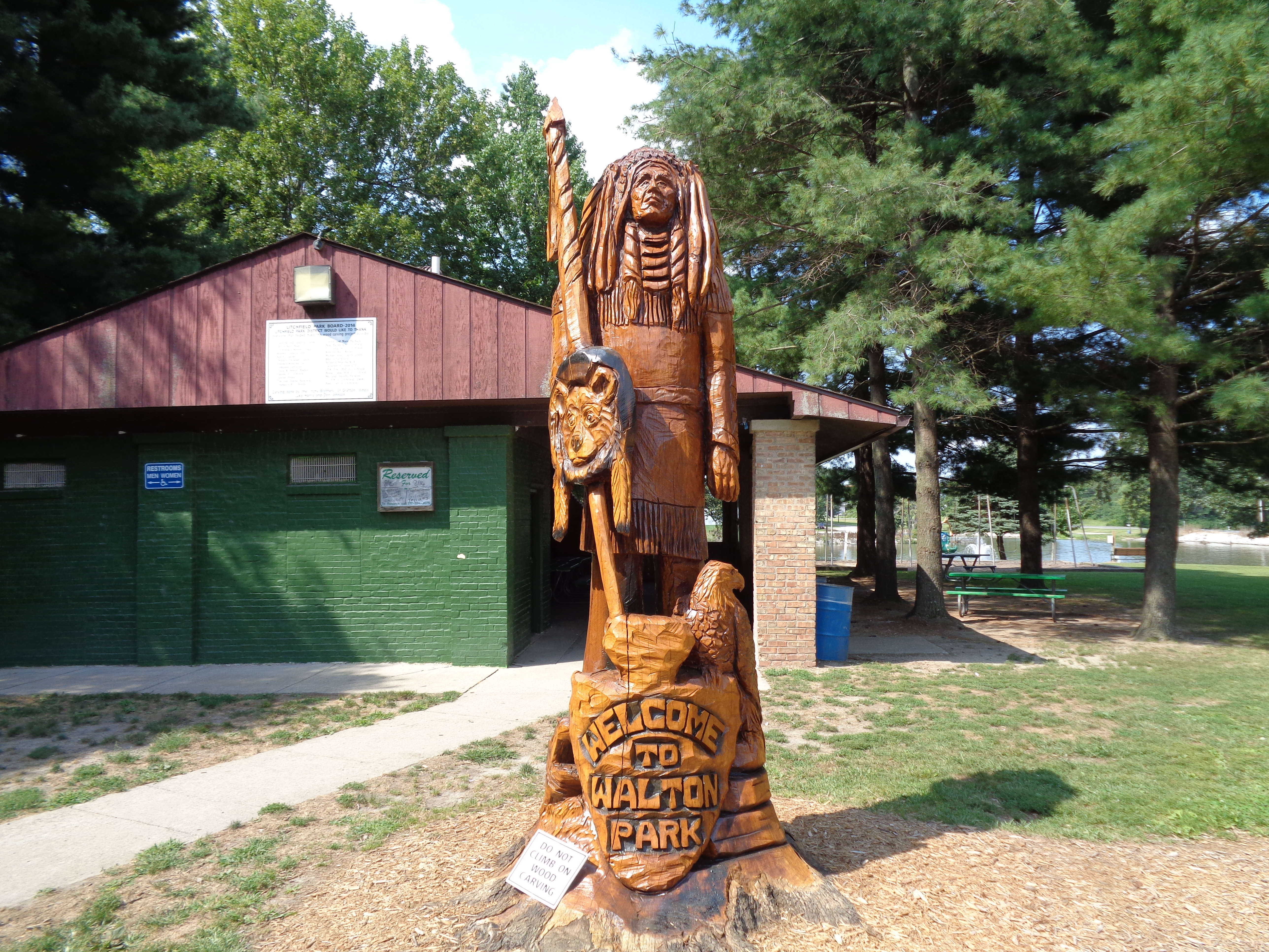 Finding the Native American sculpture at Walton Park is one of the top 10 things to do in Litchfield.