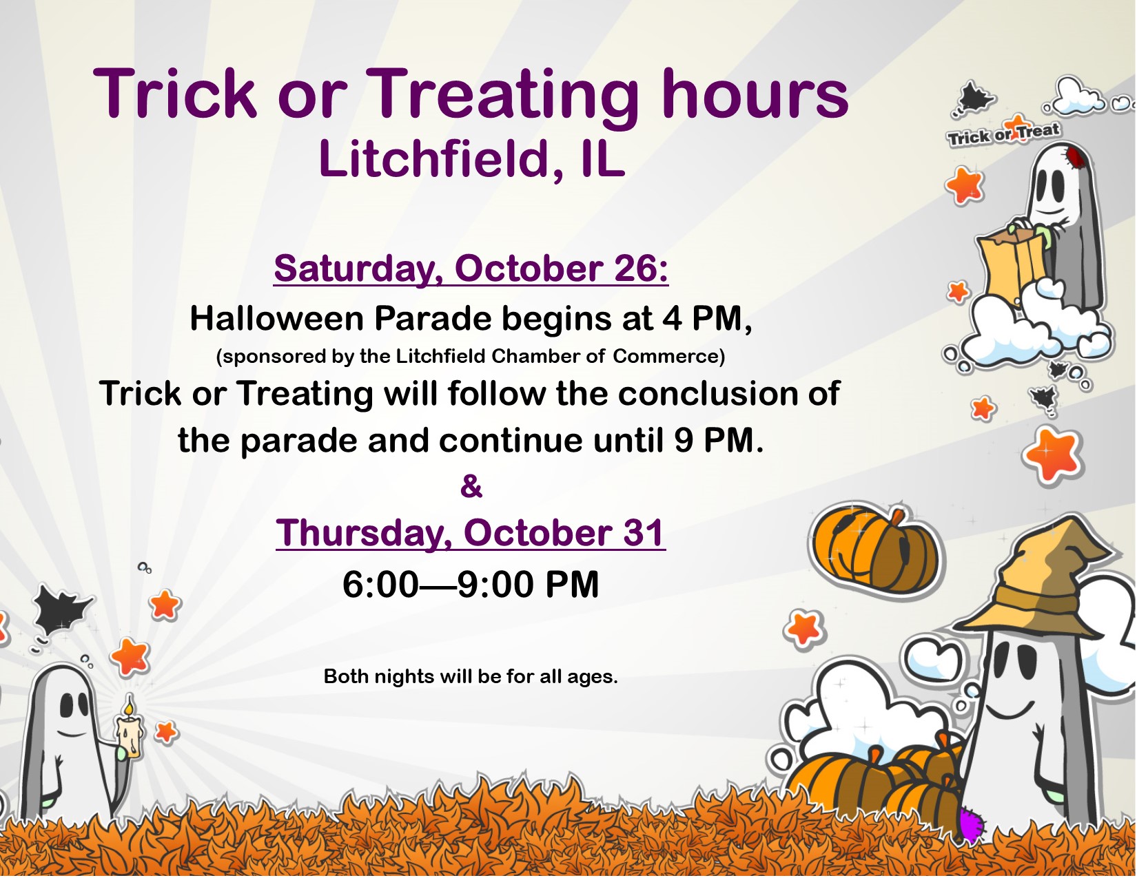 What Time Is Trick Or Treating In Plainfield Il at Mary Valencia blog