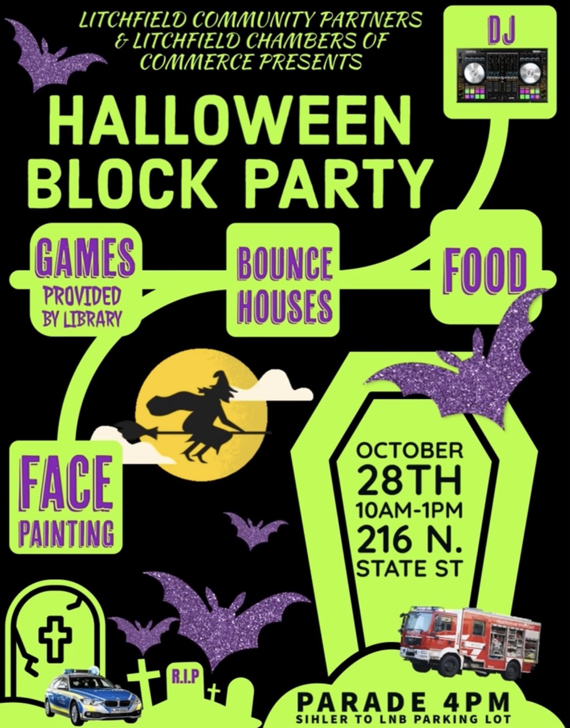 Halloween Block Party The City of Litchfield